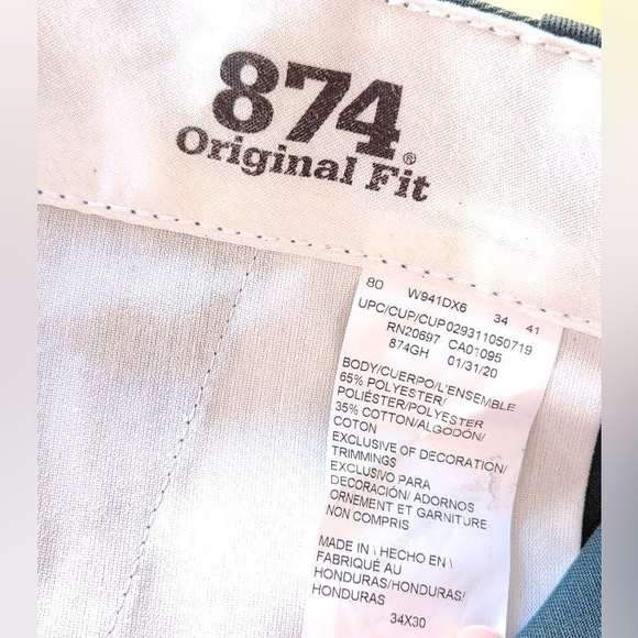 🌲👖🌲 Dickies Men's Original 874® Work Pants - Hunter Green - Size 34x30 - Picture 11 of 11